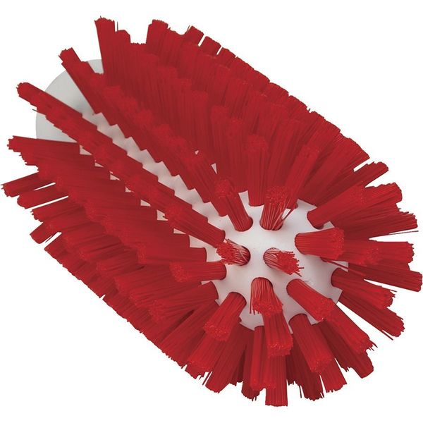 2 3/8 in W Tube and Pipe Brush, Stiff, Not Applicable L Handle, 5 1/2 in L Brush, Red