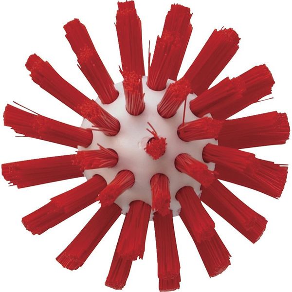 2 3/8 in W Tube and Pipe Brush, Stiff, Not Applicable L Handle, 5 1/2 in L Brush, Red