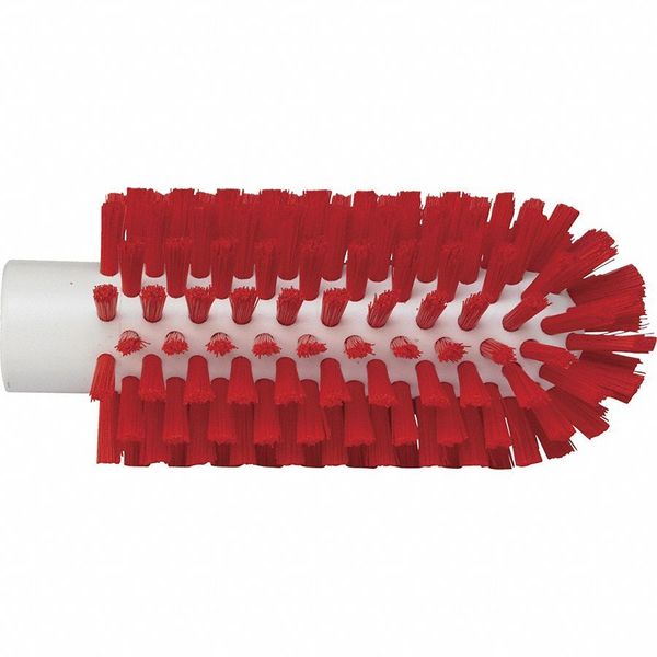 2 3/8 in W Tube and Pipe Brush, Stiff, Not Applicable L Handle, 5 1/2 in L Brush, Red