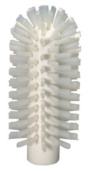 2 3/8 in W Tube and Pipe Brush, Stiff, Not Applicable L Handle, 5 1/2 in L Brush, White