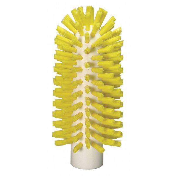 2 3/8 in W Tube and Pipe Brush, Stiff, Not Applicable L Handle, 5 1/2 in L Brush, Yellow