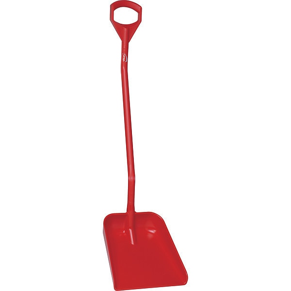 Ergonomic Shovel, 13-1/2 In. W, Red