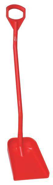 Ergonomic Shovel, 10-1/4 In. W, Red