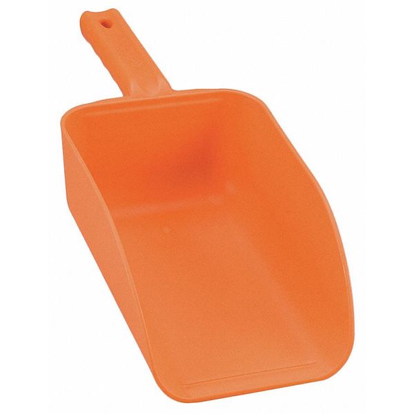 Small Hand Scoop, 32 oz., Orange, Poly