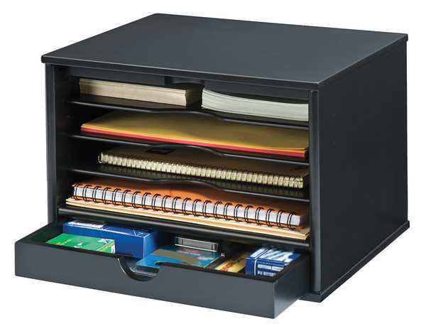 Desktop Organizer, Black, 5 Compartments