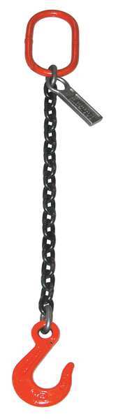 Chain Sling, Sngl Leg, 8800 lb, 3/8In, 16ft