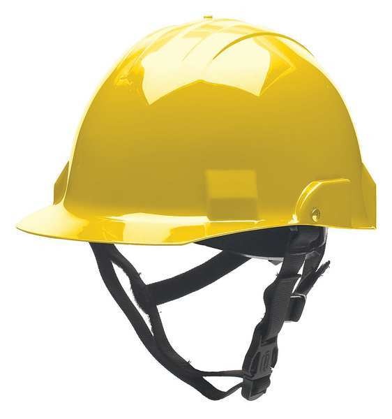 Fire/Rescue Helmet, Thermoplastic, Yellow