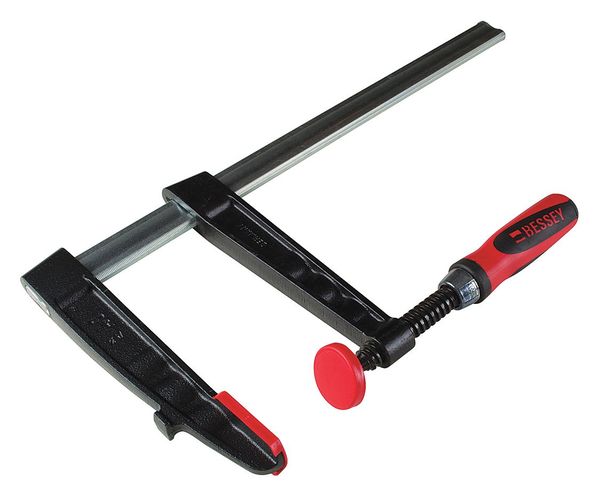 24 in Bar Clamp 2 Composite Plastic Handle and 7 in Throat Depth