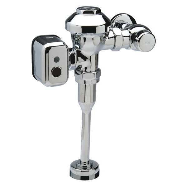 0.5 gpf, Urinal Automatic Flush Valve, Chrome, 3/4 in IPS