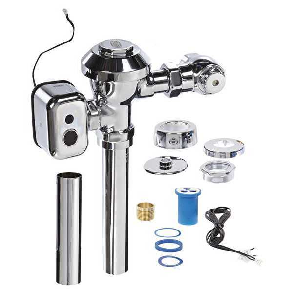 1.6 gpf, Toilet Automatic Flush Valve, Chrome, 1 in IPS