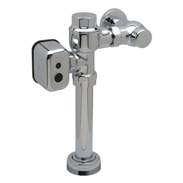 1.6 gpf, Toilet Automatic Flush Valve, Chrome, 1 in IPS