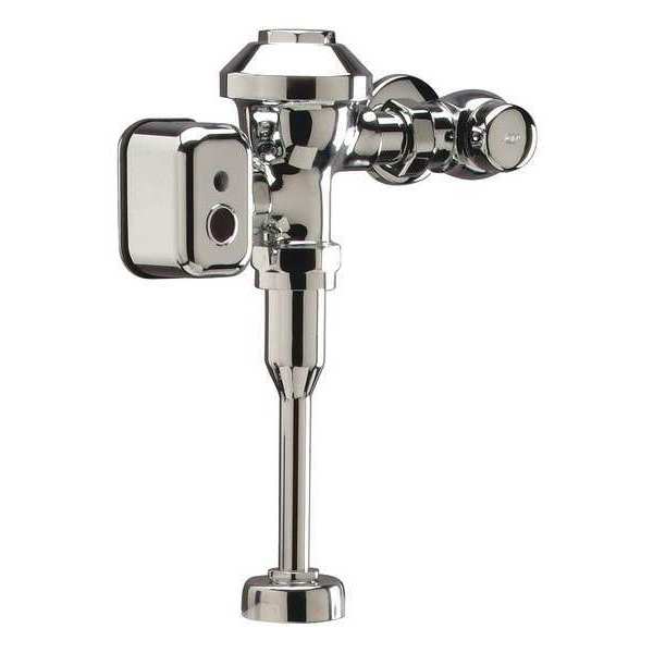 0.5 gpf, Urinal Automatic Flush Valve, Chrome, 3/4 in IPS