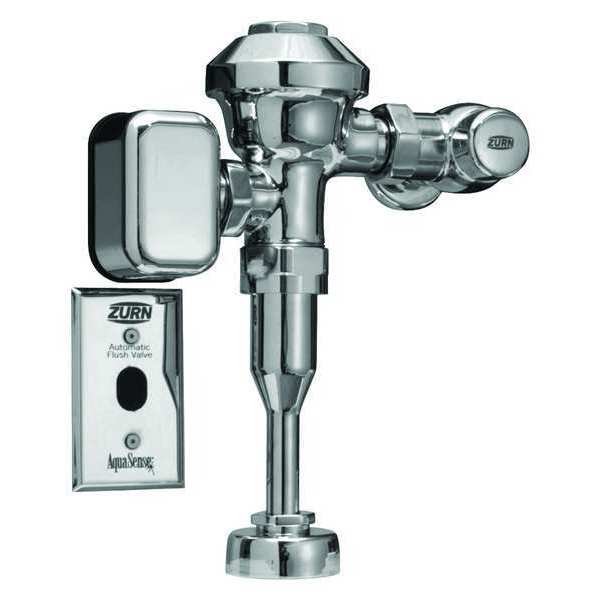 0.5 gpf, Urinal Automatic Flush Valve, Chrome, 3/4 in IPS