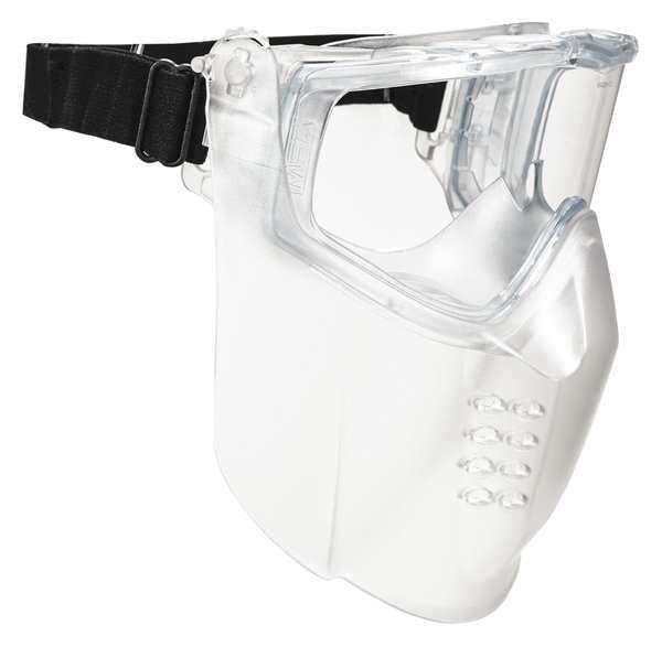 Faceshield Goggle Assembly, Anti-Fog/Anti-Scratch, ANSI Dust/Splash Rating D3, Clear Visor