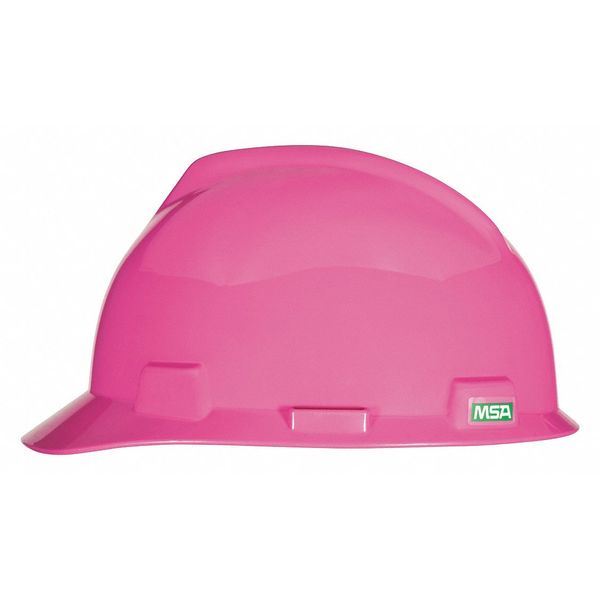 Front Brim Hard Hat, Type 1, Class E, Ratchet (4-Point), Hot Pink