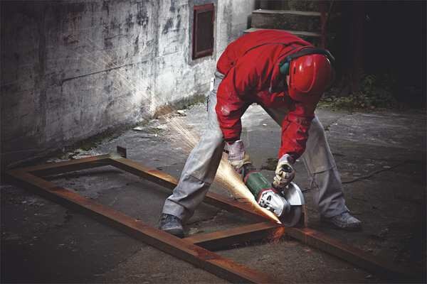 Angle Grinder, 9'', 15 A, 6600 RPM, 120VAC