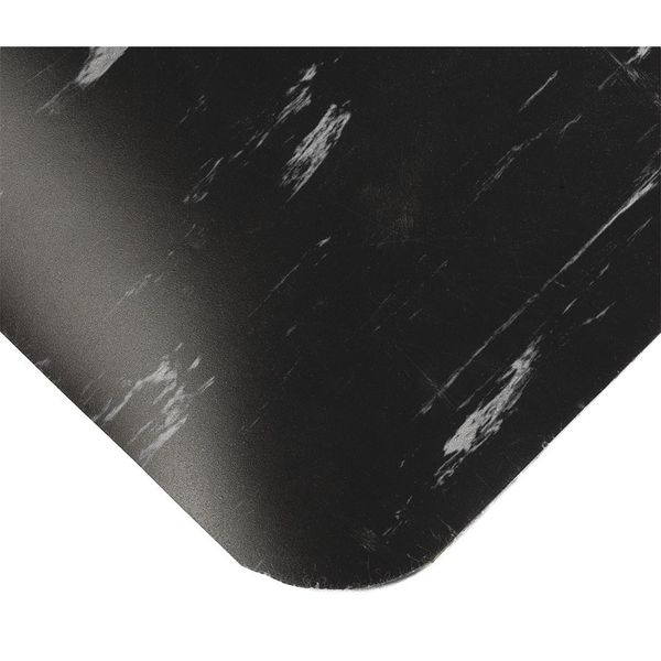 UltraSoft Tile Top Mat, Black/White, 20 ft. L x 4 ft. W, PVC Surface With PVC Sponge, 7/8