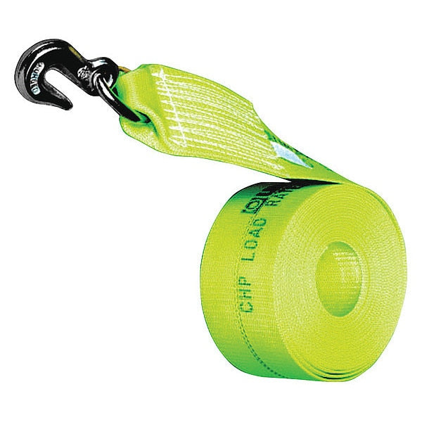 Tiedown, Winch Strap, WLL5000 lb, Grab Hook