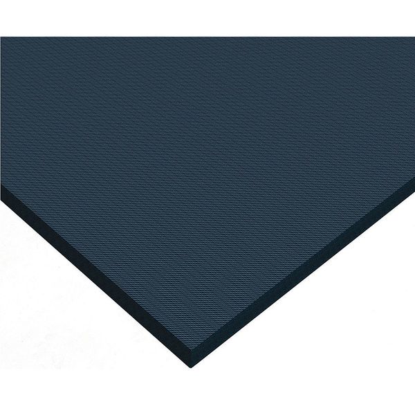 Antifatigue Mat, Black, 5 ft. L x 3 ft. W, Nitrile, Diamond Plate Surface Pattern, 5/8