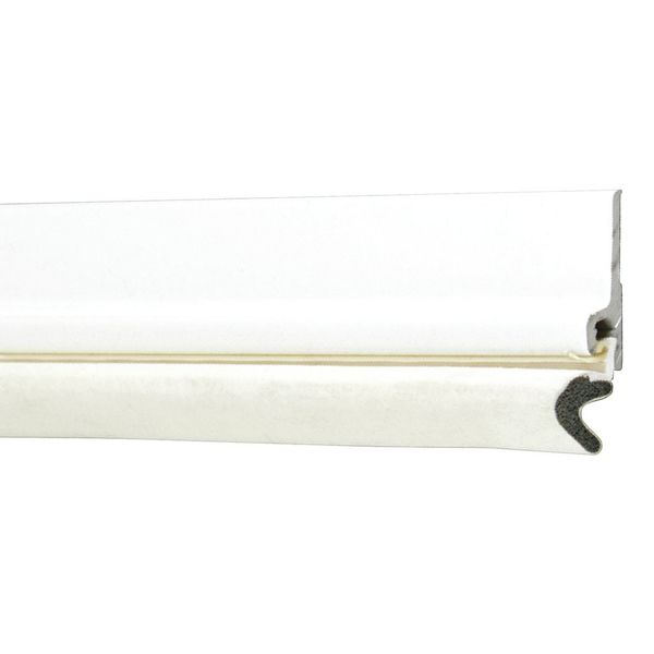 Door Frame Weatherstrip, Kerf, White, 3/8in