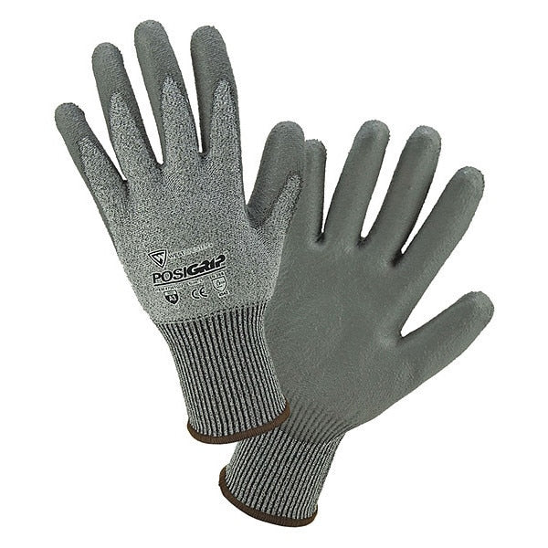 Cut Resistant Coated Gloves, A3 Cut Level, Polyurethane, L, 12PK