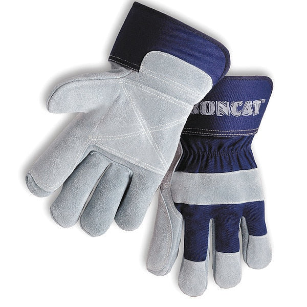 Heavy Split Gloves, Leather, M, PK12