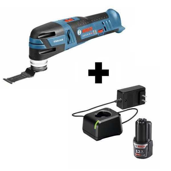 Cordless Oscillating Tool, 12V, Electric Cordless, 2.8 Degrees Oscillation Angle, Starlock Series