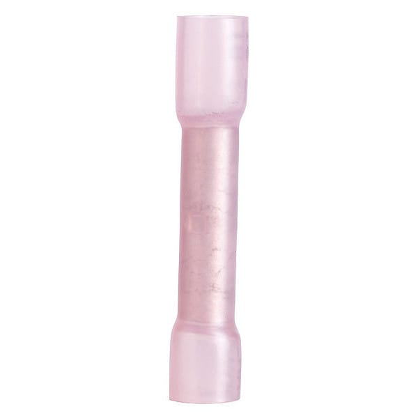 Splice Butt Heat Shrnk, 22-16 AWG, Red, PK3