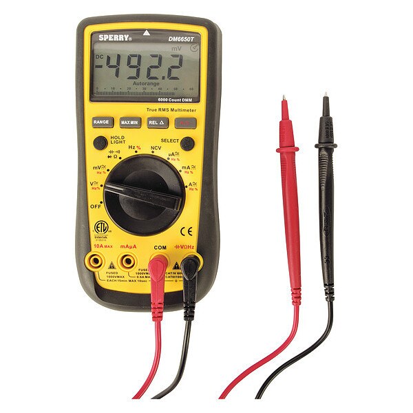 Digital Multimeter, True RMS, 10 Func.