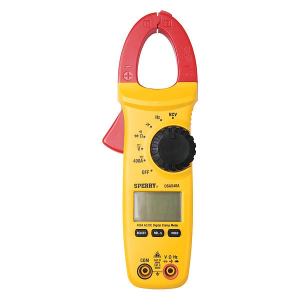 Digital Clamp Meter, 10 Func., 400-Amp