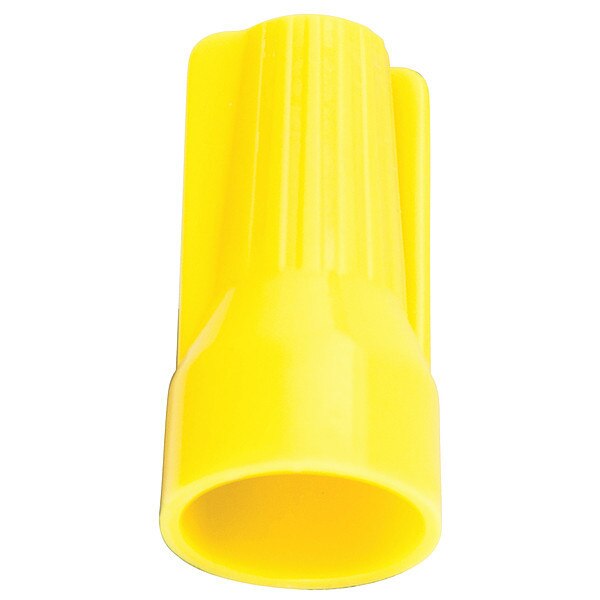 Winged Wire Connector, 22-12 AWG, Ylw, PK25
