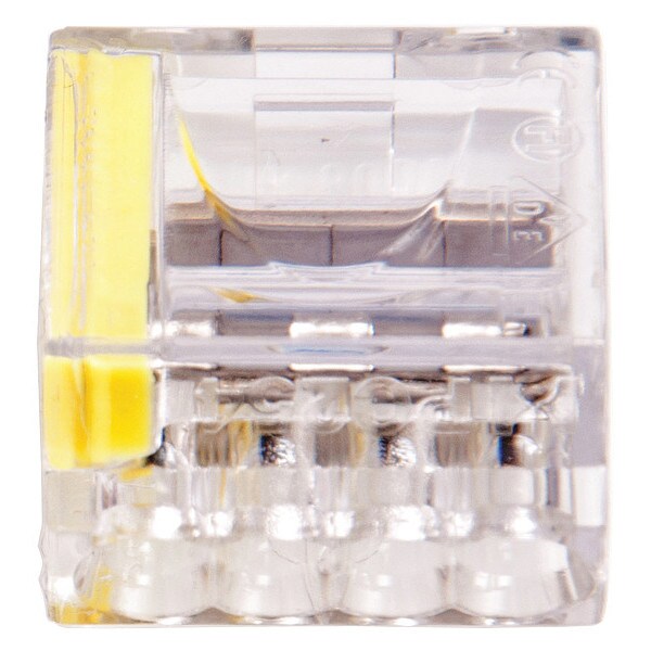 PushGard Push-in Wire Cnctr, PK10 4-Port