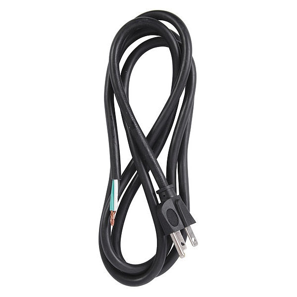Power Cord, 3-Wire, 15A, 6 ft, SJTW, 14/3