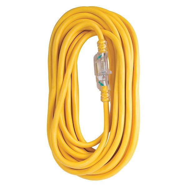 Single Extension Cord, 15A, 100 ft, 12/3