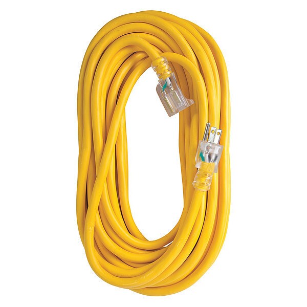 Single Extension Cord, 15A, 50 ft, 12/3