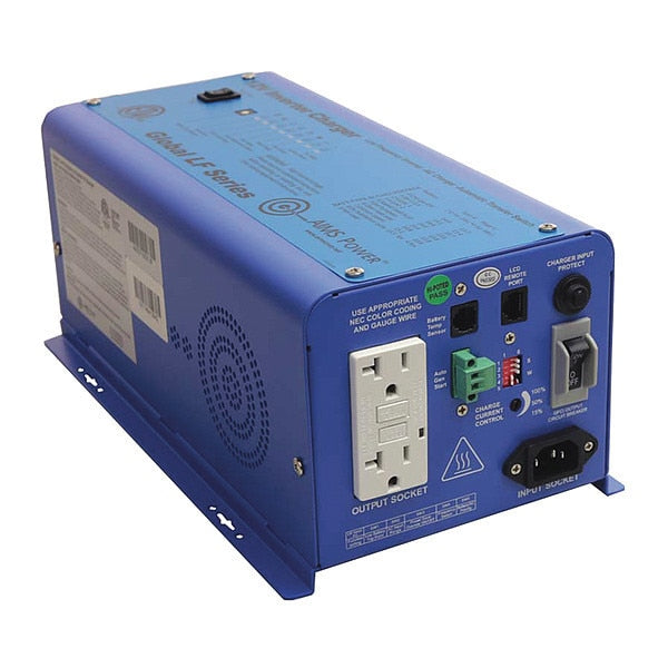 Inverter Charger, Pure Sine Wave Form, 600W Nominal Output, 120V AC Output Voltage, 1 Outlets