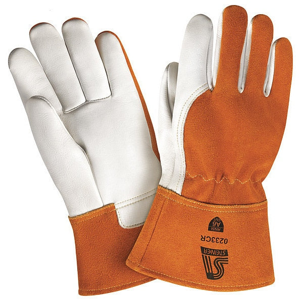 MIG Welding Gloves, Cowhide Palm, 2XL, PR