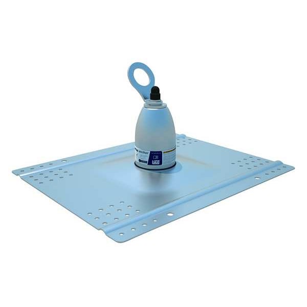 Roof Top Anchor - For Metal, Concrete, Wood Roofs, Silver