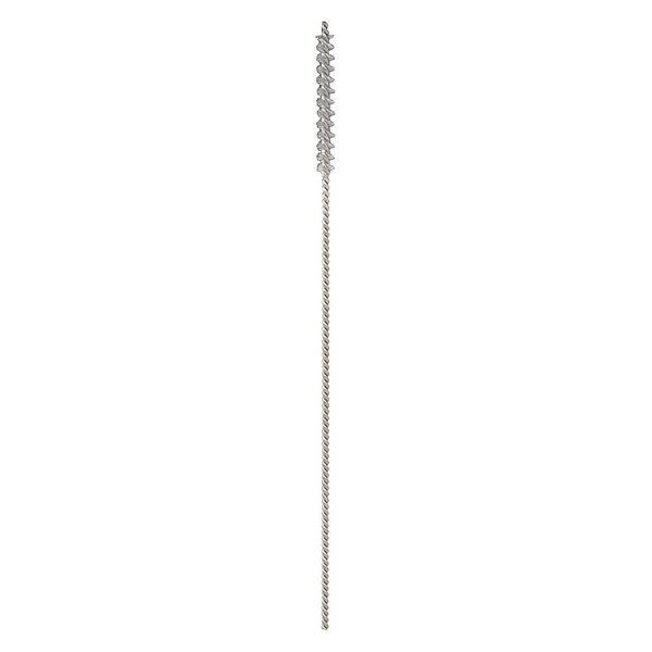 Fitting Brush, 3 1/4 in L Handle, 1 in L Brush, Silver, Alumina Silicate, 5 in L Overall