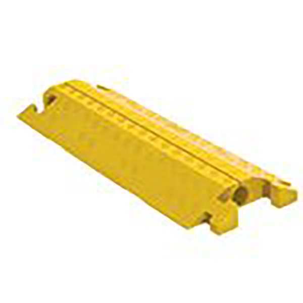 Cable Protector, Split Top, 1 Channel, 3ft., Material: Polyurethane