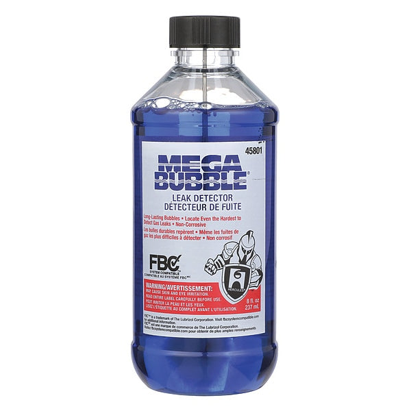 Leak Detector, Blue, Liquid, 8 oz.