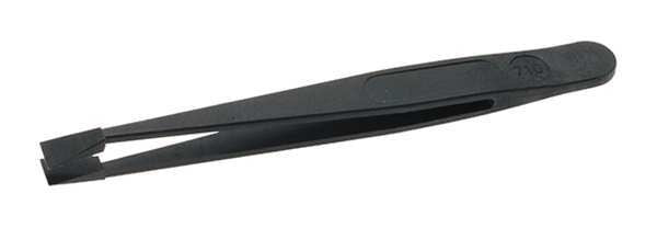 Tweezer, Straight Flat Broad, 4-1/2in.L