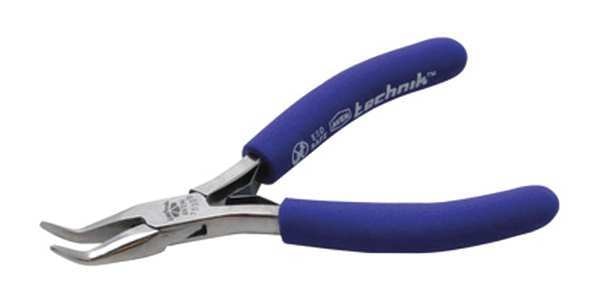 4 1/2 in Bent Needle Nose Plier ESD Safe Cushioned Grip Handle