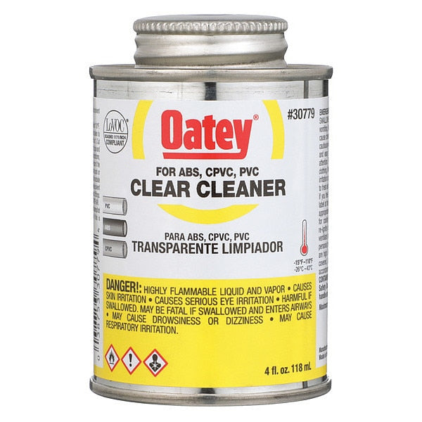 PVC Cleaner, Clear, 4 oz.