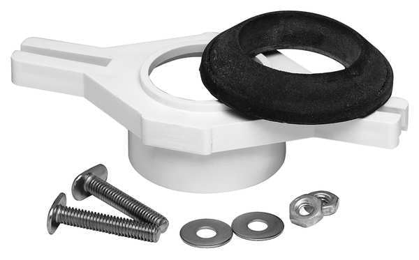 Toilet Flange, White, ABS, 2