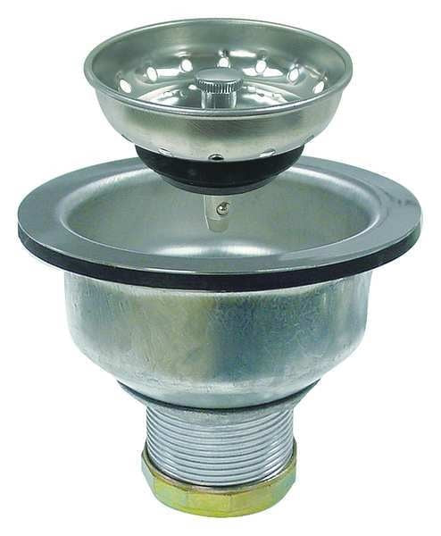 Sink Strainer Assembly, SS, Brass, Chrome