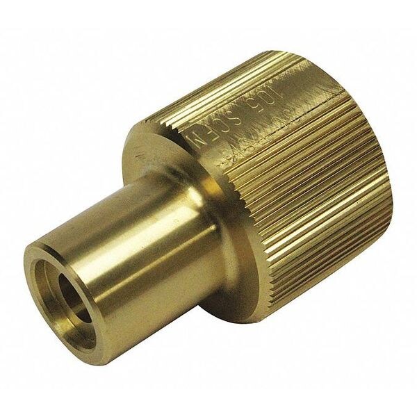 Air Gun Nozzle, 2-5/16in.L, Brass, 105 scfm