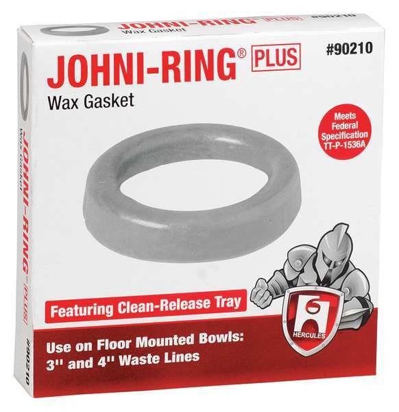 Toilet Bowl Ring, Standard, Wax, 3in-4in