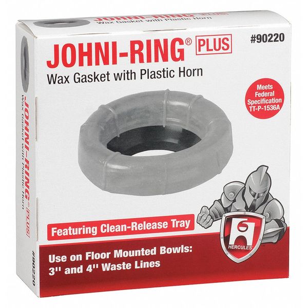 Toilet Bowl Ring, Wax, 3in to 4in