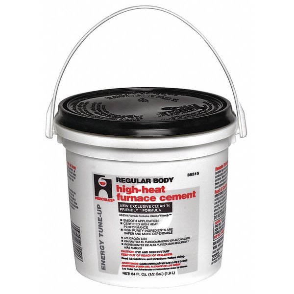 Furnace/Stove Cement, High Temp., 1/2 gal.